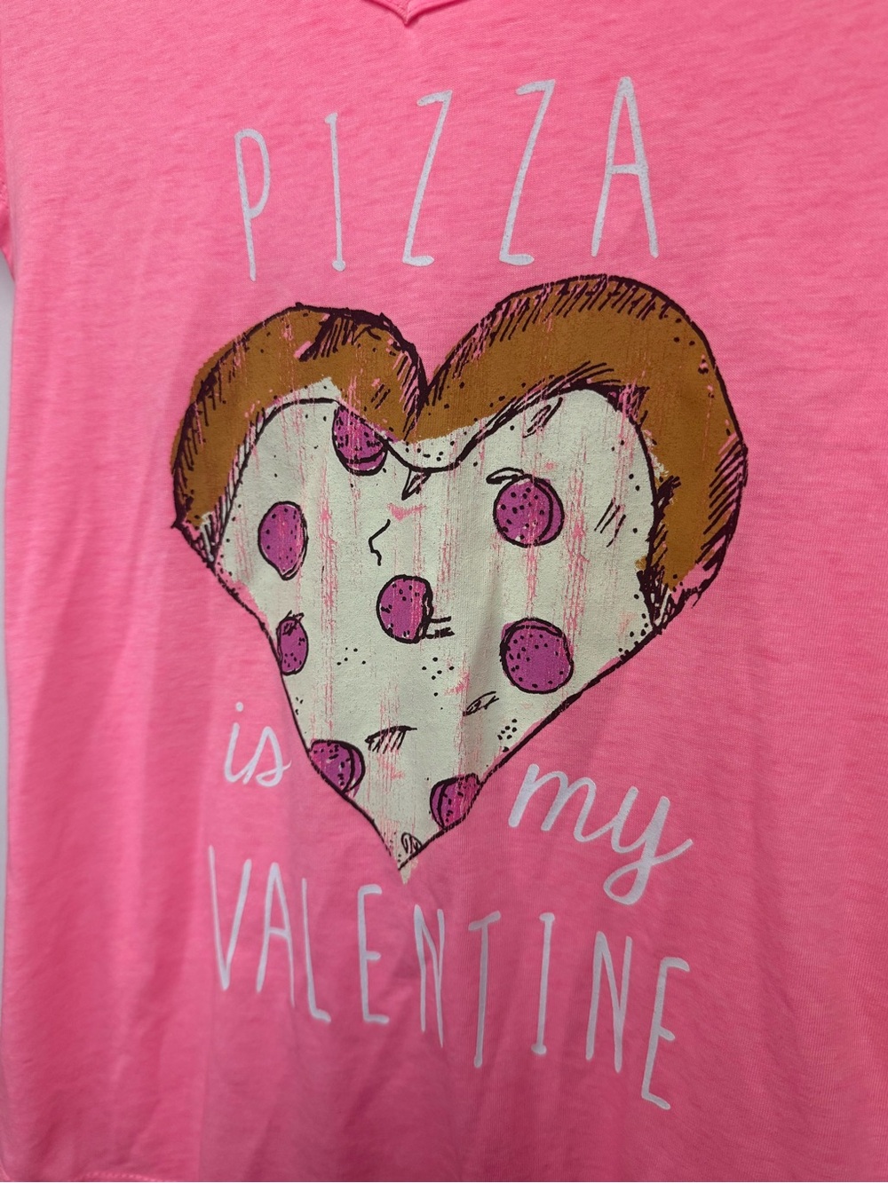New 'Pizza is my Valentine' Graphic Tee - cute gift. By Rocker Girl. Sexy
